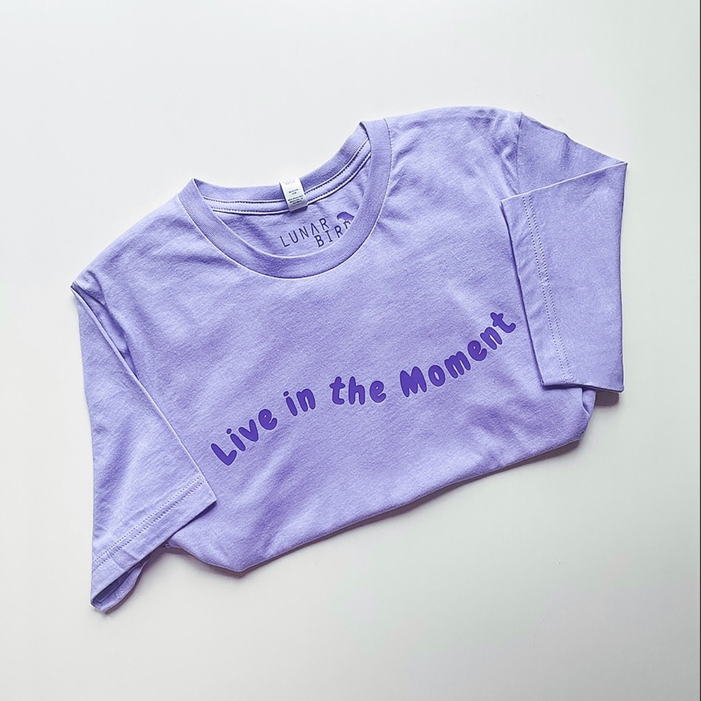 Live in the moment mental health tee